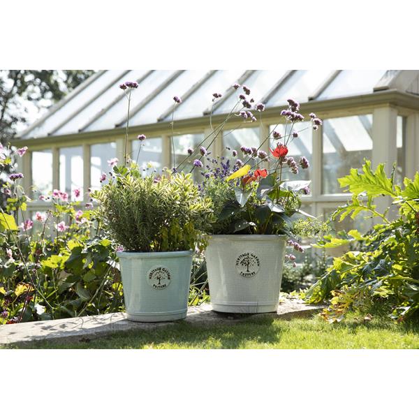 Edwardian Green Crackle Glaze Pot 26CM