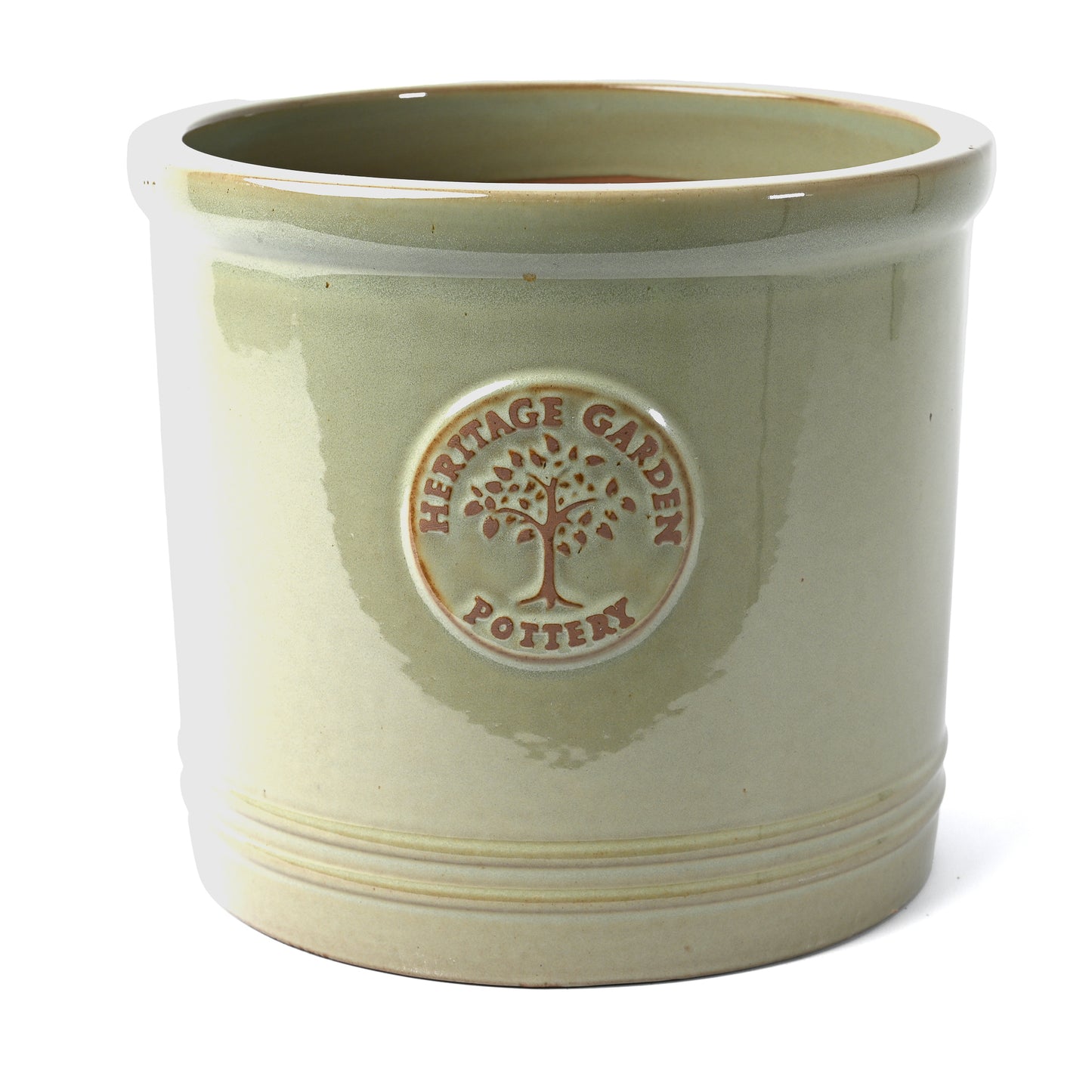 Extra Large green ceramic pot