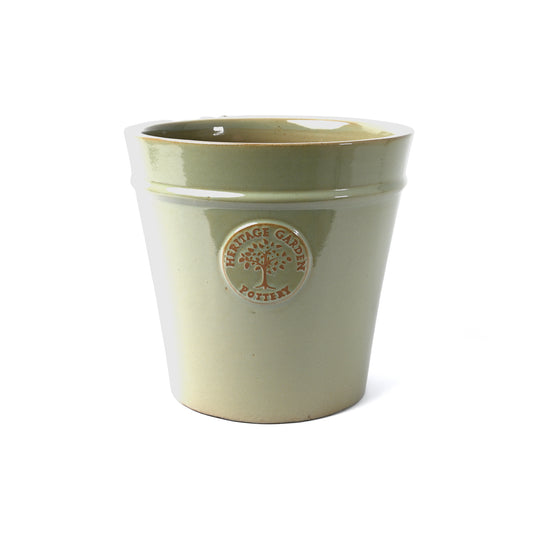 Small planter with stylish traditional emblem