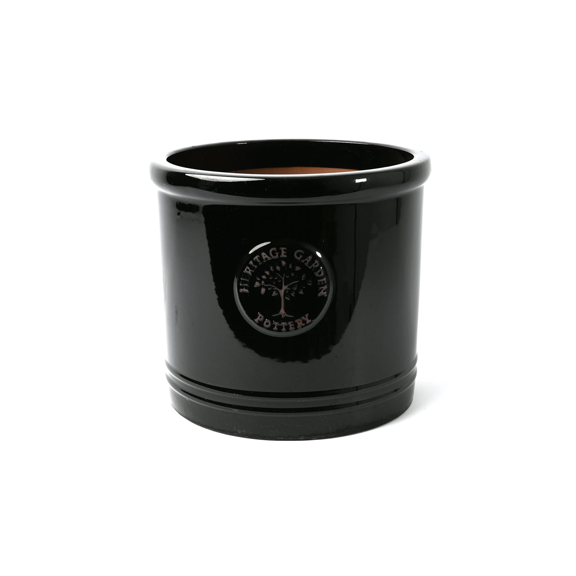 black cylinder plant pot Black Heritage Cylinder 20CM – Heritage Pot Company
