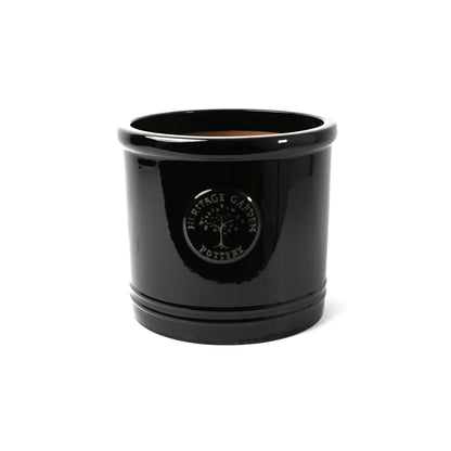 Small Black Heritage Ceramic Cylinder