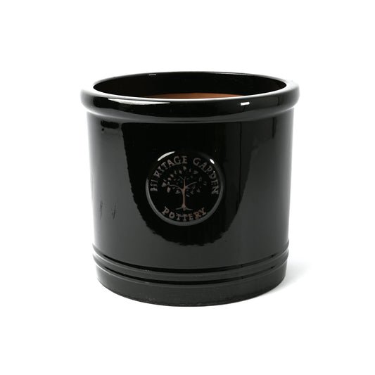 Black Ceramic Cylinder empty