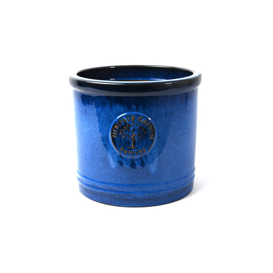 Small blue glazed cylinder