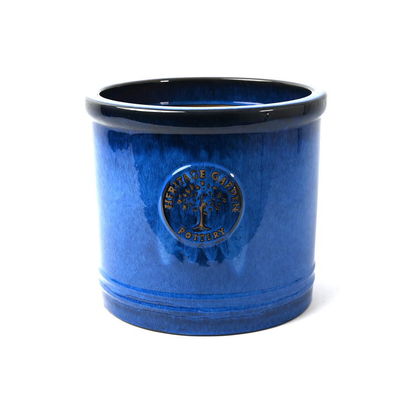 Blue Heritage Cylinder 25CM Heritage Pot Company