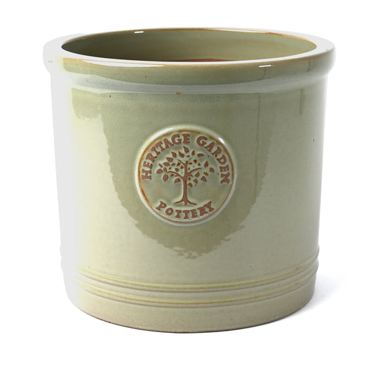Extra Large green ceramic pot 