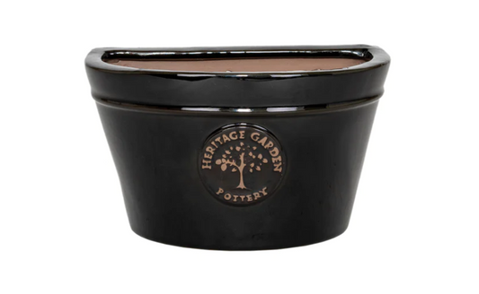Heritage Wall Pot Black
